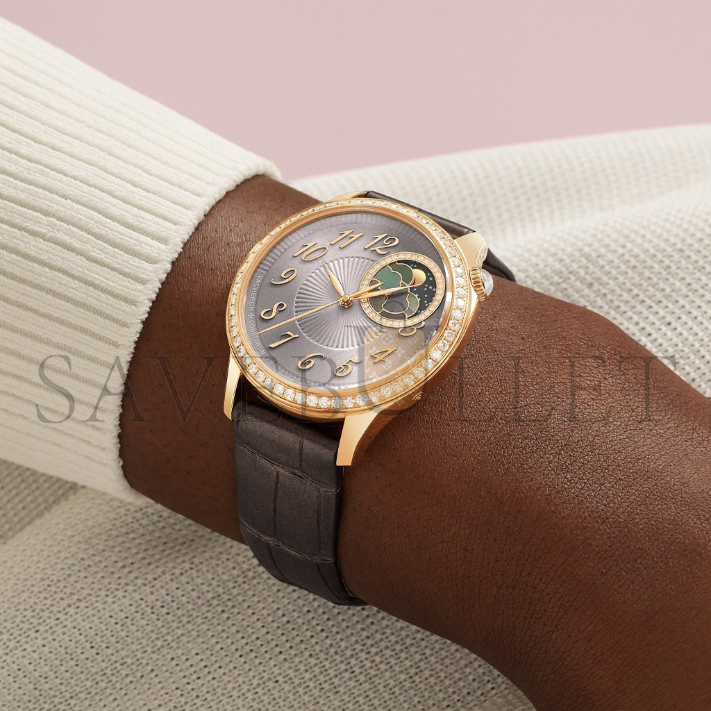 vacheron Co*sta*t*n ÉgÉrie moon phase 37 mm pink gold watch 8005f/000r-b958